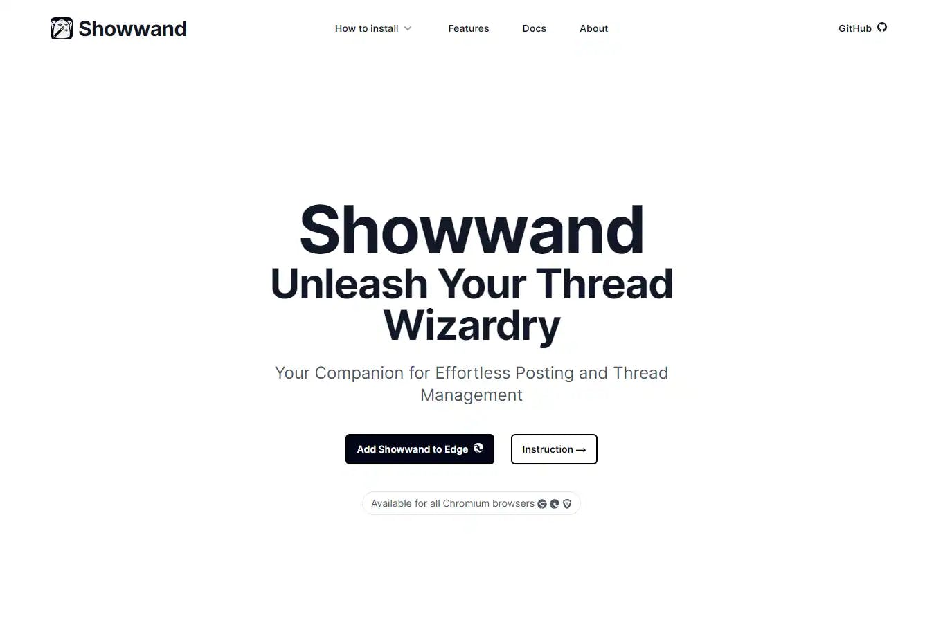Showwand - Website
